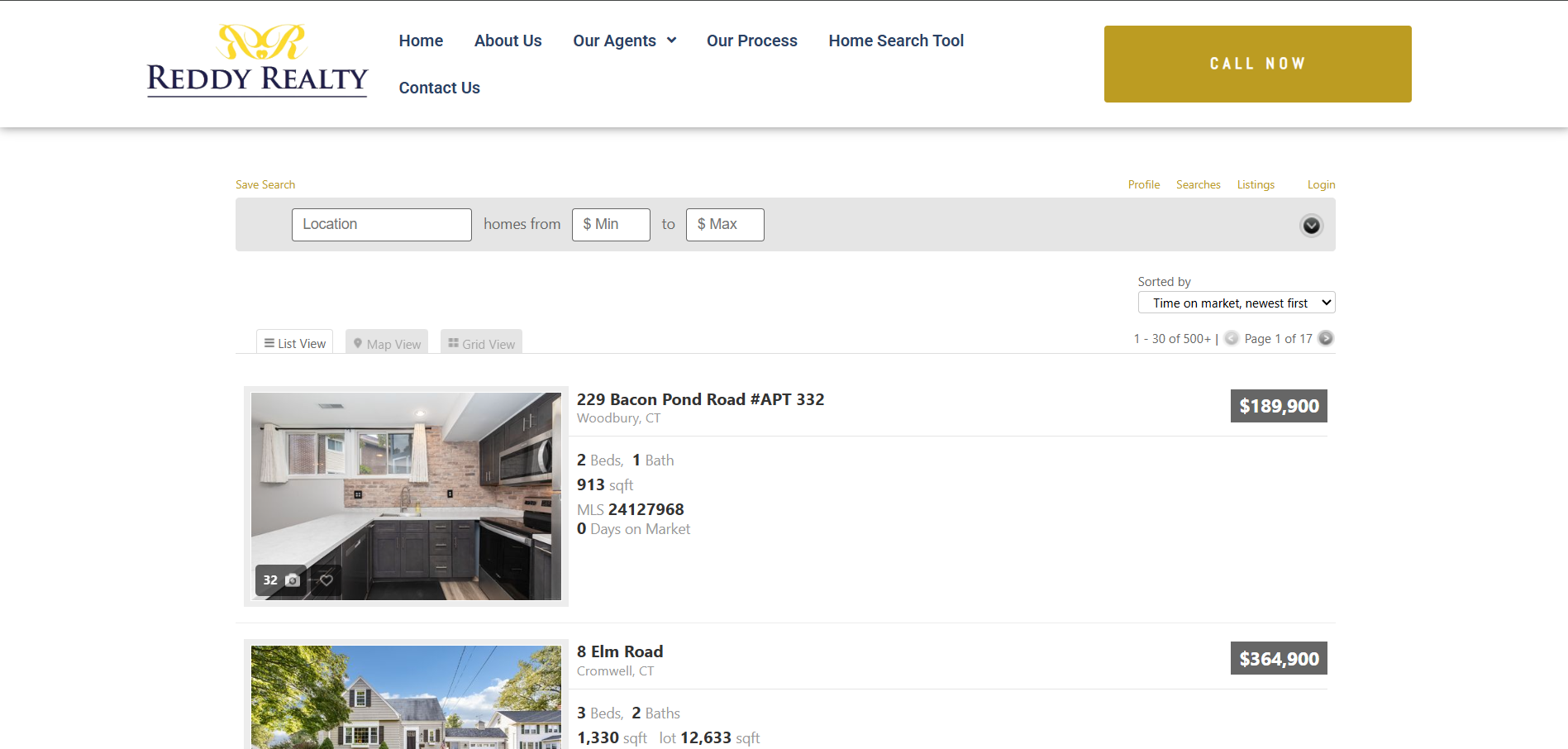 Real Estate UI Mockup 1